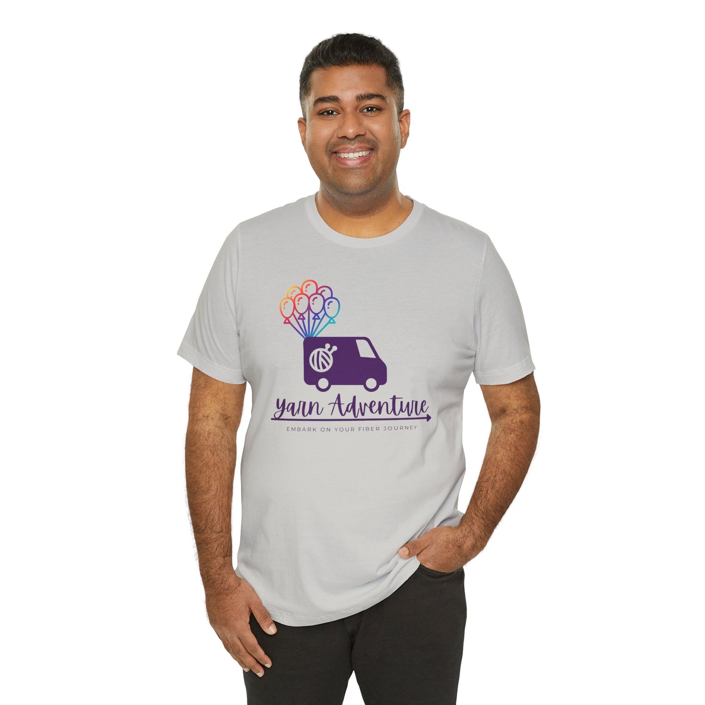 Unisex Tee - Yarn Adventure Logo featuring Evie