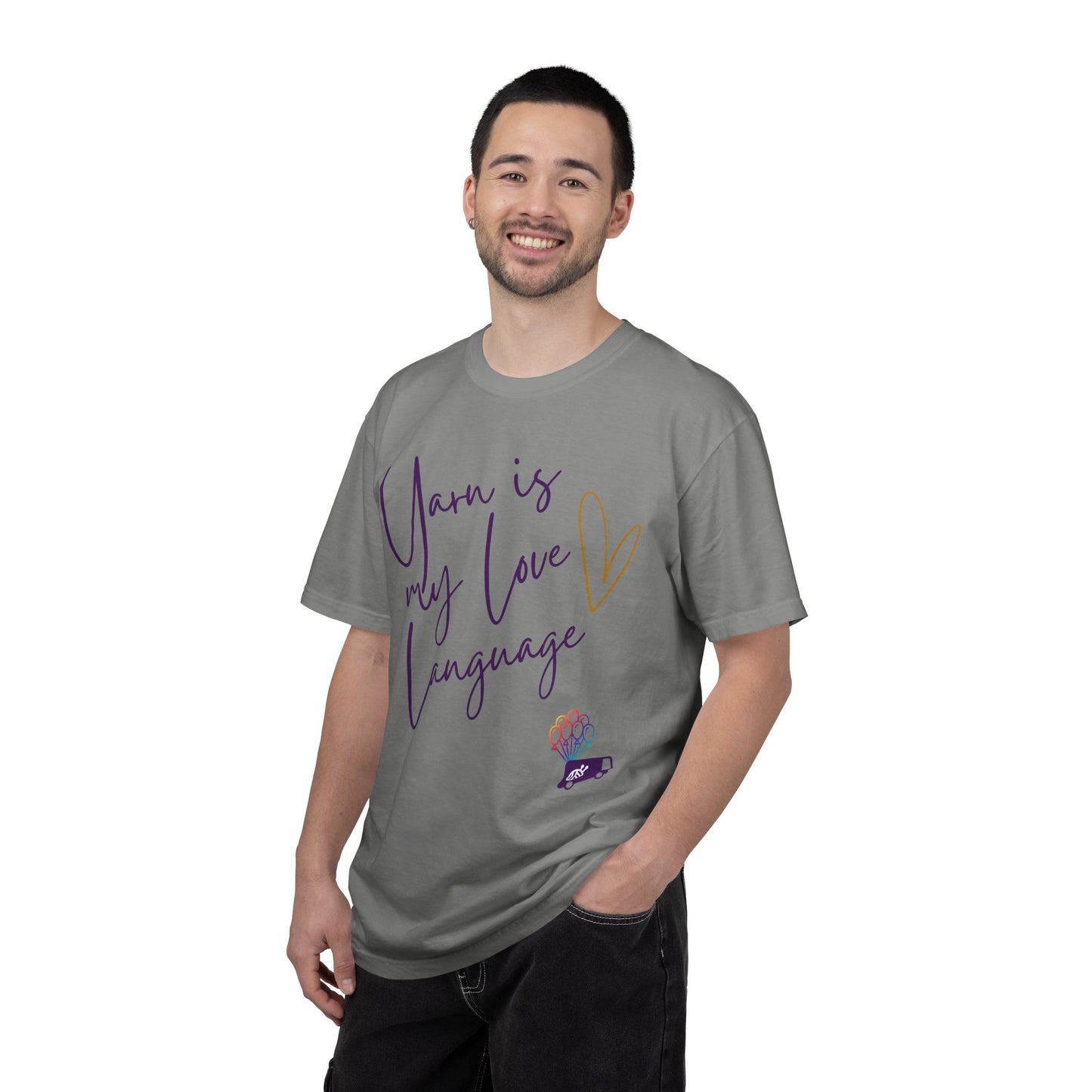 Yarn is My Love Language Unisex Garment-Dyed T-shirt