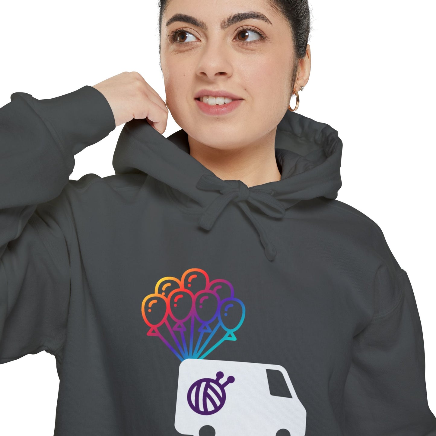 Yarn Adventure Evie Logo Unisex Garment-Dyed Hoodie