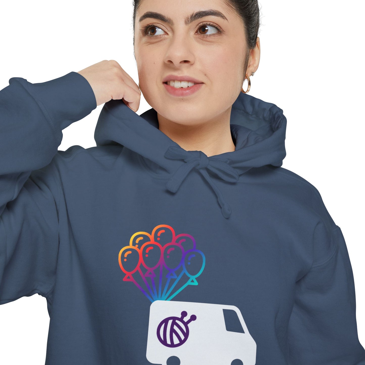 Yarn Adventure Evie Logo Unisex Garment-Dyed Hoodie