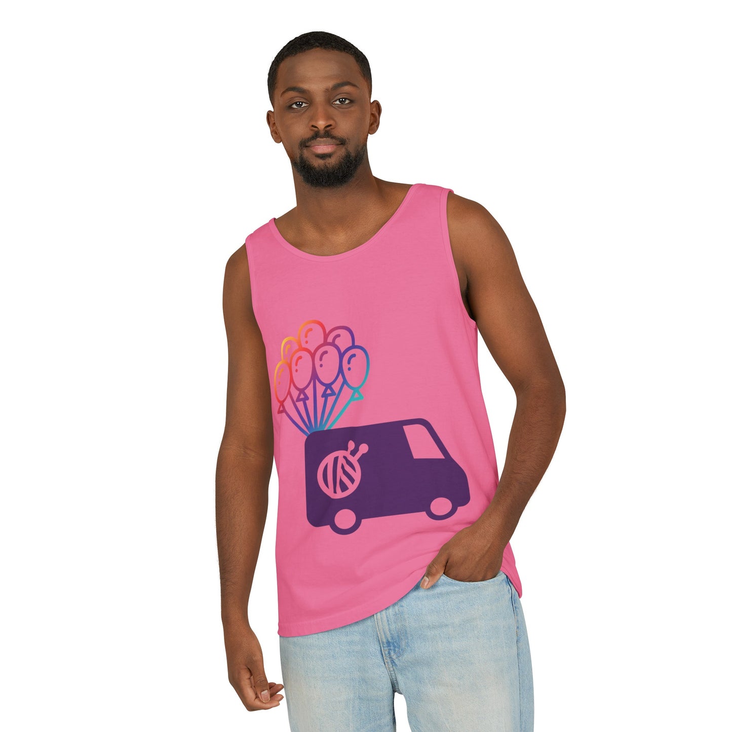 Evie Logo Tank Unisex Garment-Dyed Tank Top