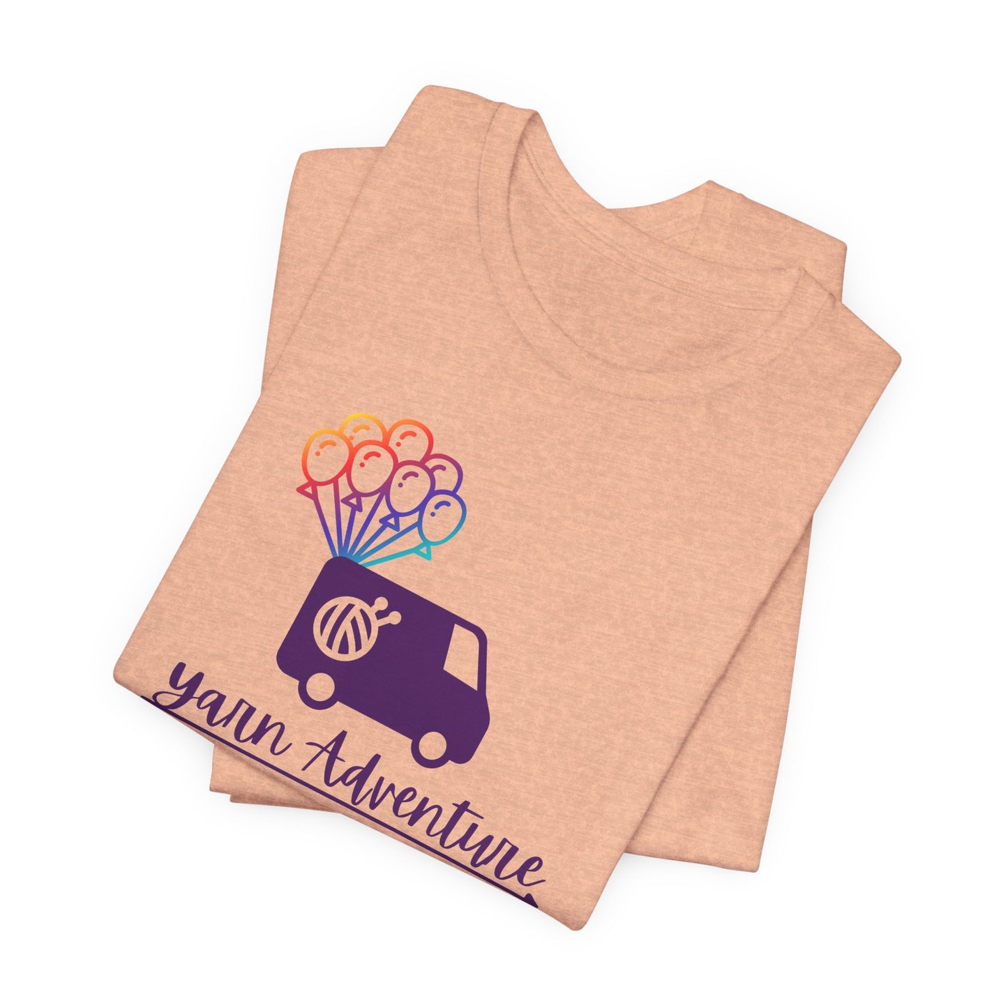 Unisex Tee - Yarn Adventure Logo featuring Evie