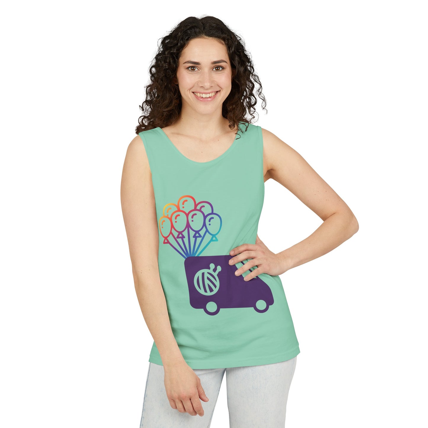 Evie Logo Tank Unisex Garment-Dyed Tank Top