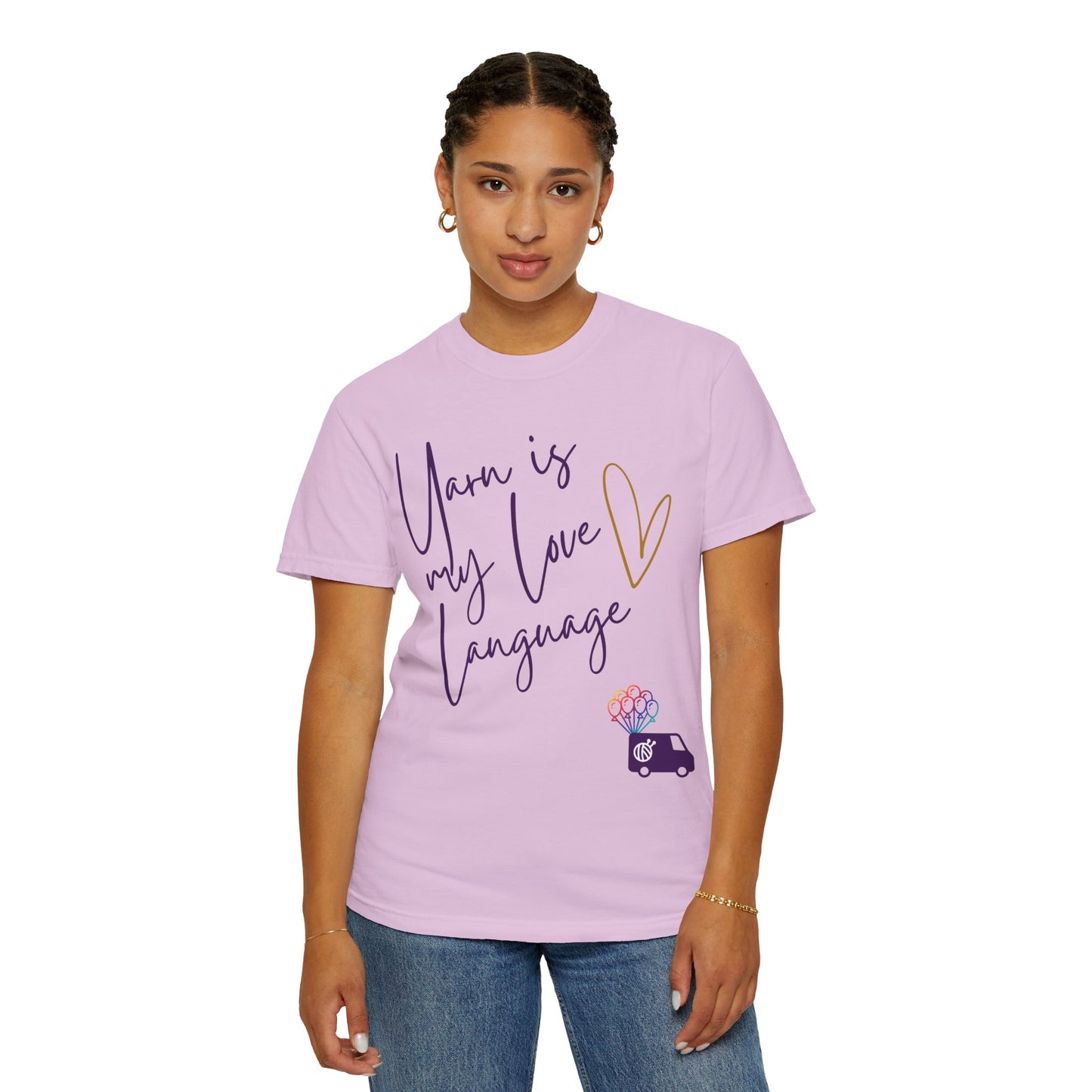 Yarn is My Love Language Unisex Garment-Dyed T-shirt