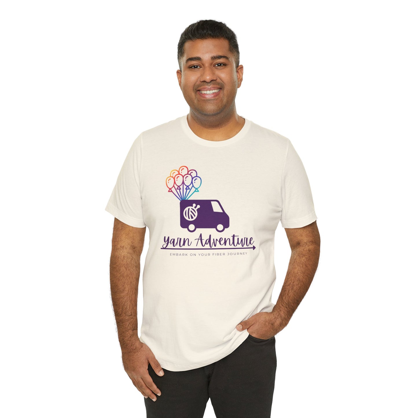 Unisex Tee - Yarn Adventure Logo featuring Evie