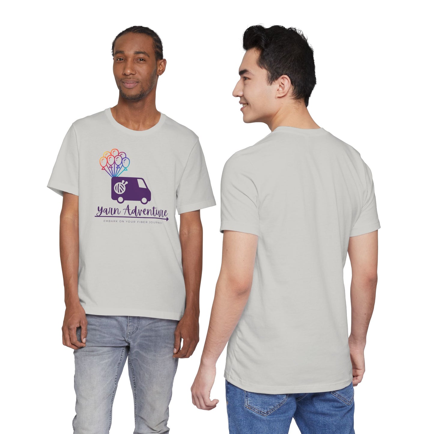 Unisex Tee - Yarn Adventure Logo featuring Evie