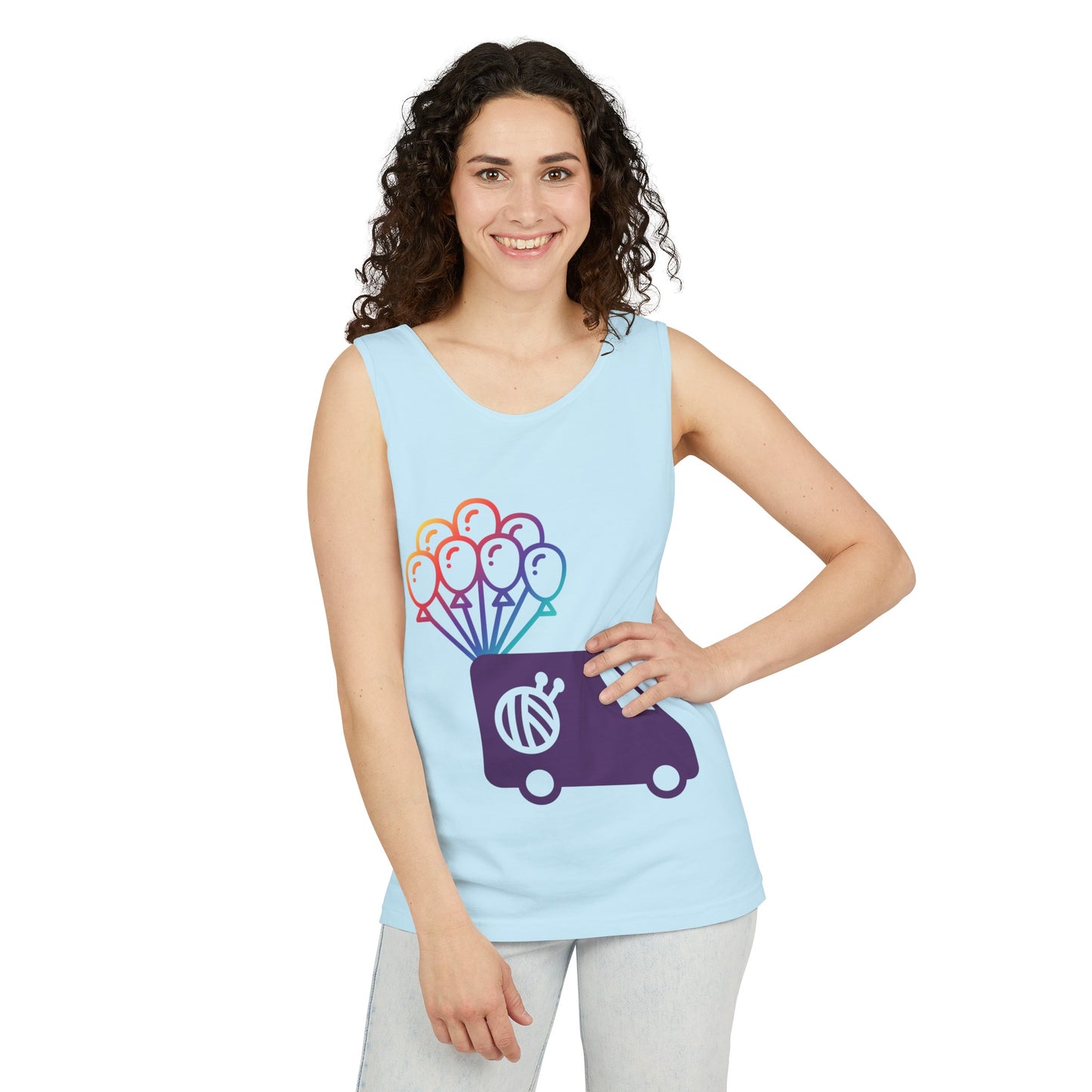 Evie Logo Tank Unisex Garment-Dyed Tank Top