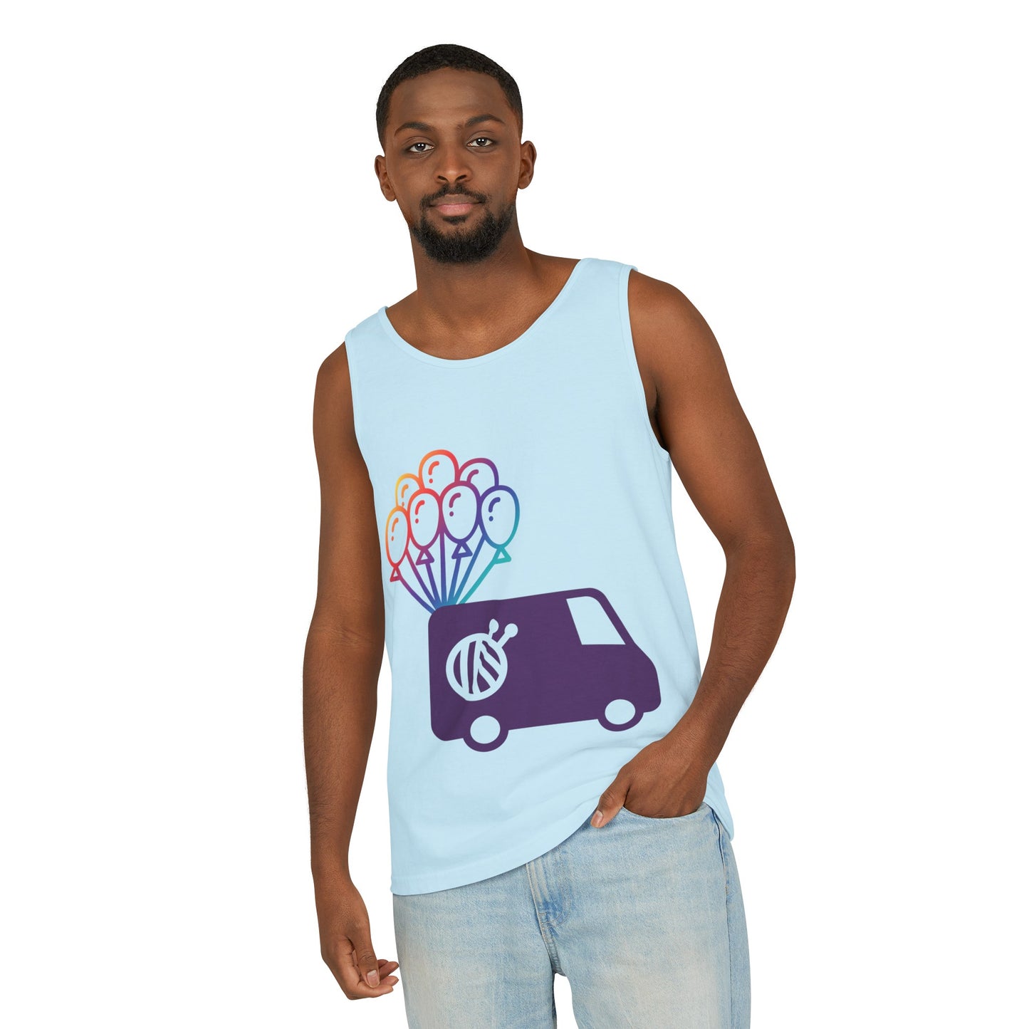 Evie Logo Tank Unisex Garment-Dyed Tank Top