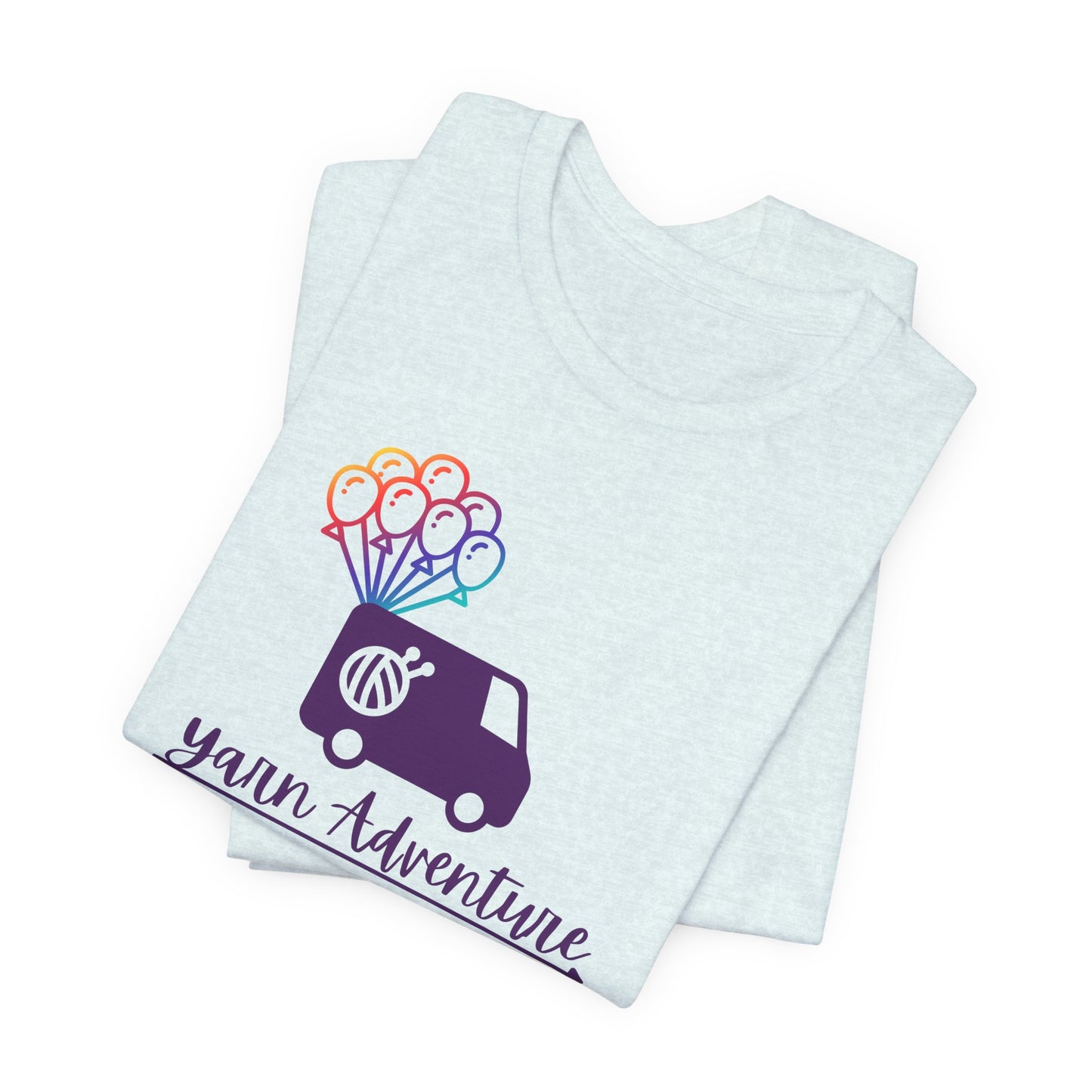 Unisex Tee - Yarn Adventure Logo featuring Evie