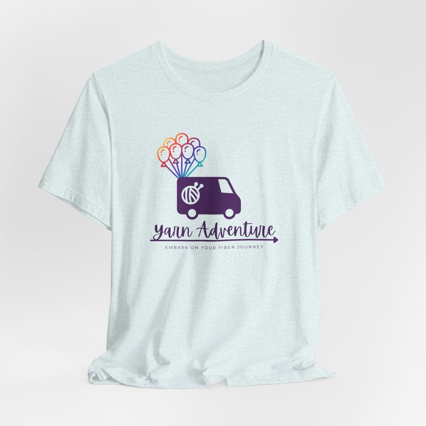 Unisex Tee - Yarn Adventure Logo featuring Evie