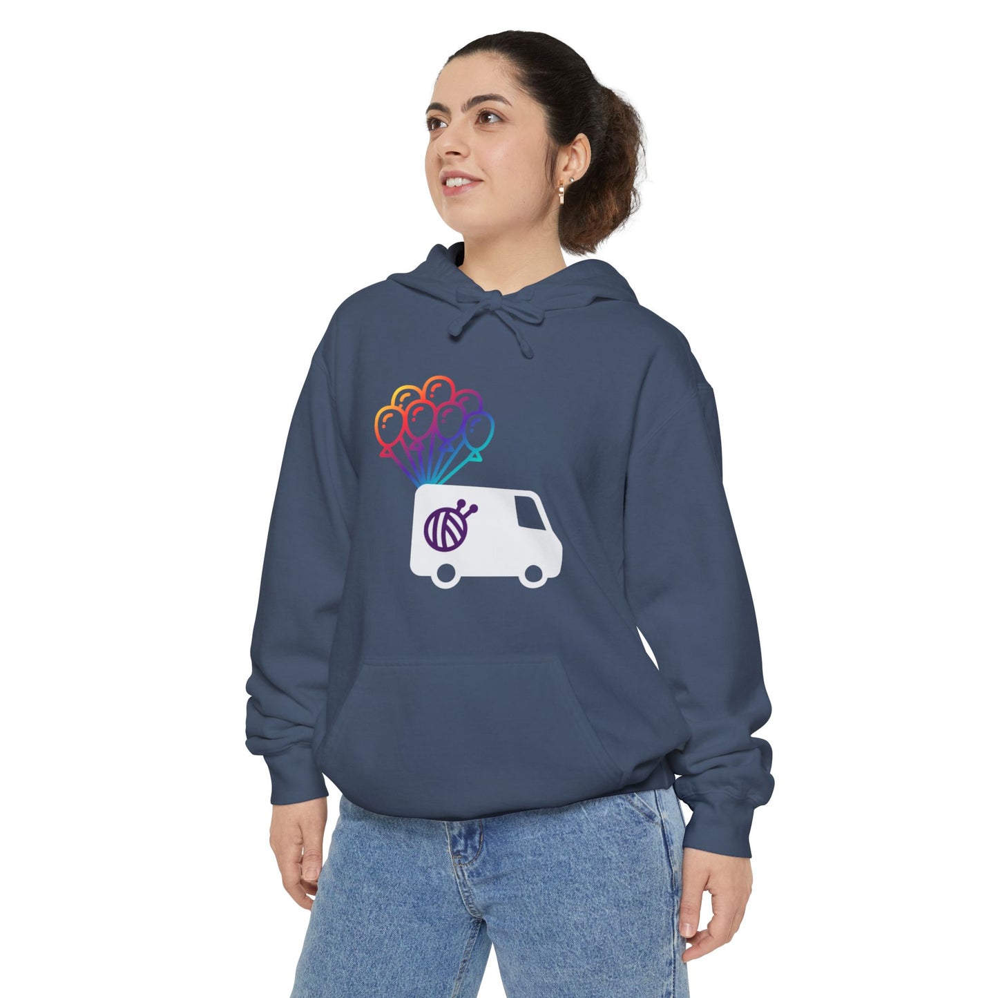 Yarn Adventure Evie Logo Unisex Garment-Dyed Hoodie