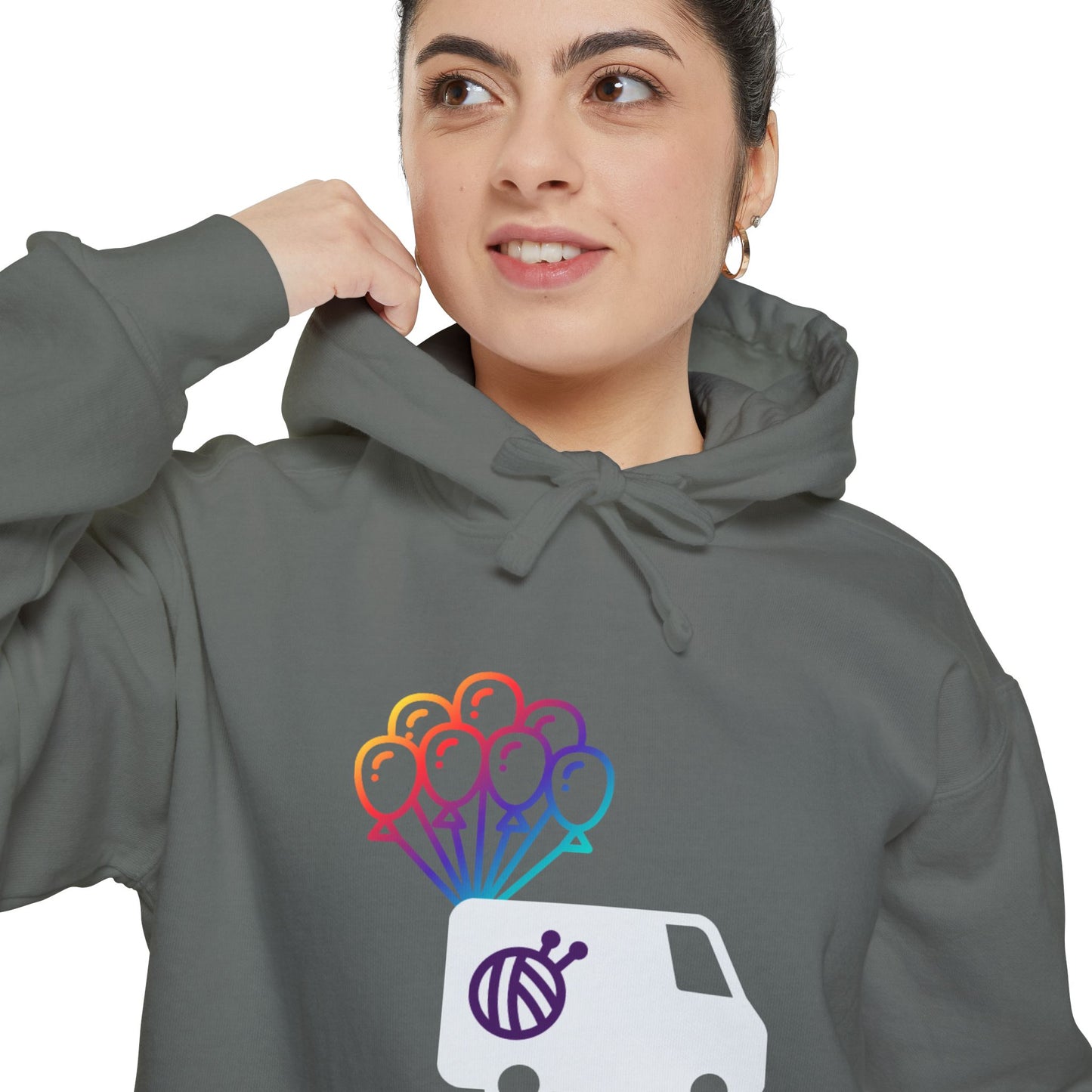 Yarn Adventure Evie Logo Unisex Garment-Dyed Hoodie