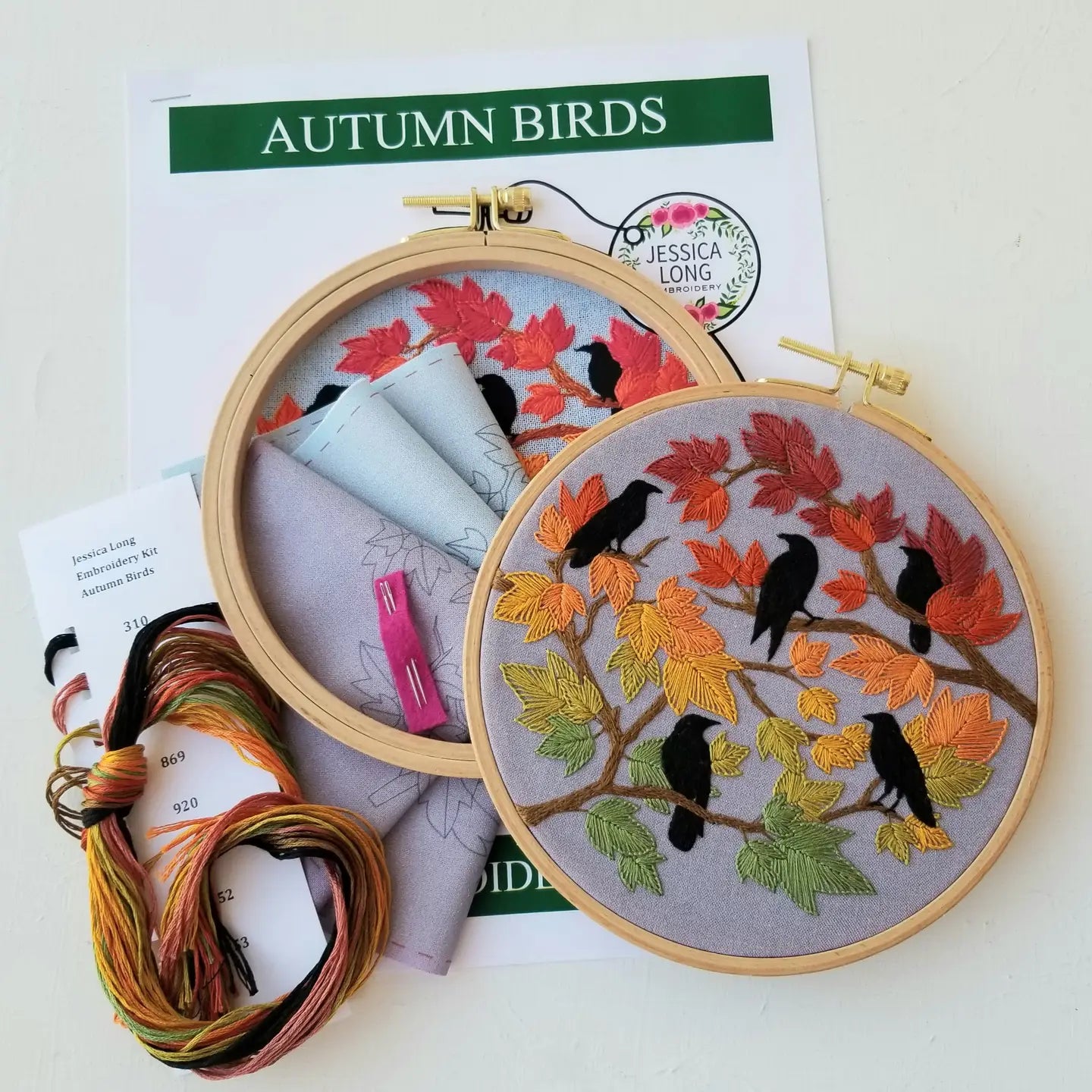 Jessica Long Embroidery Kits and Cards