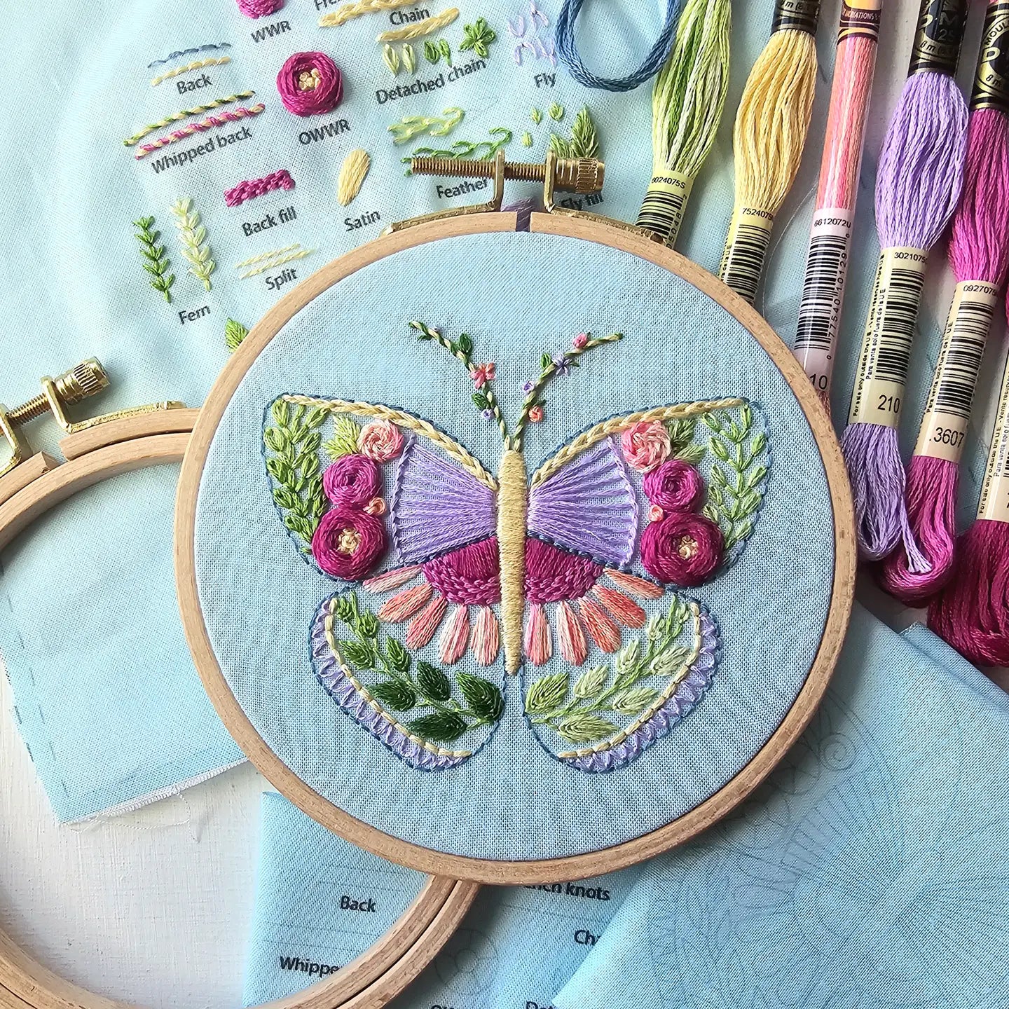 Jessica Long Embroidery Kits and Cards