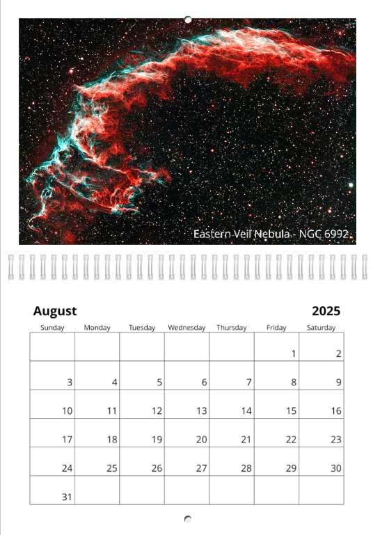 The Stellar Spectrum 2025 Calendar - PREORDER