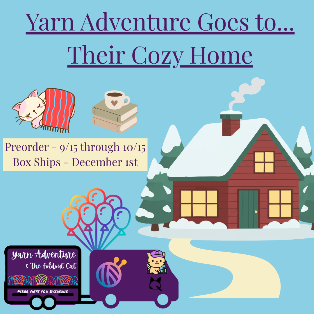 Quarterly Yarn Adventure Goes to their Cozy Home Box (PRE-ORDER)