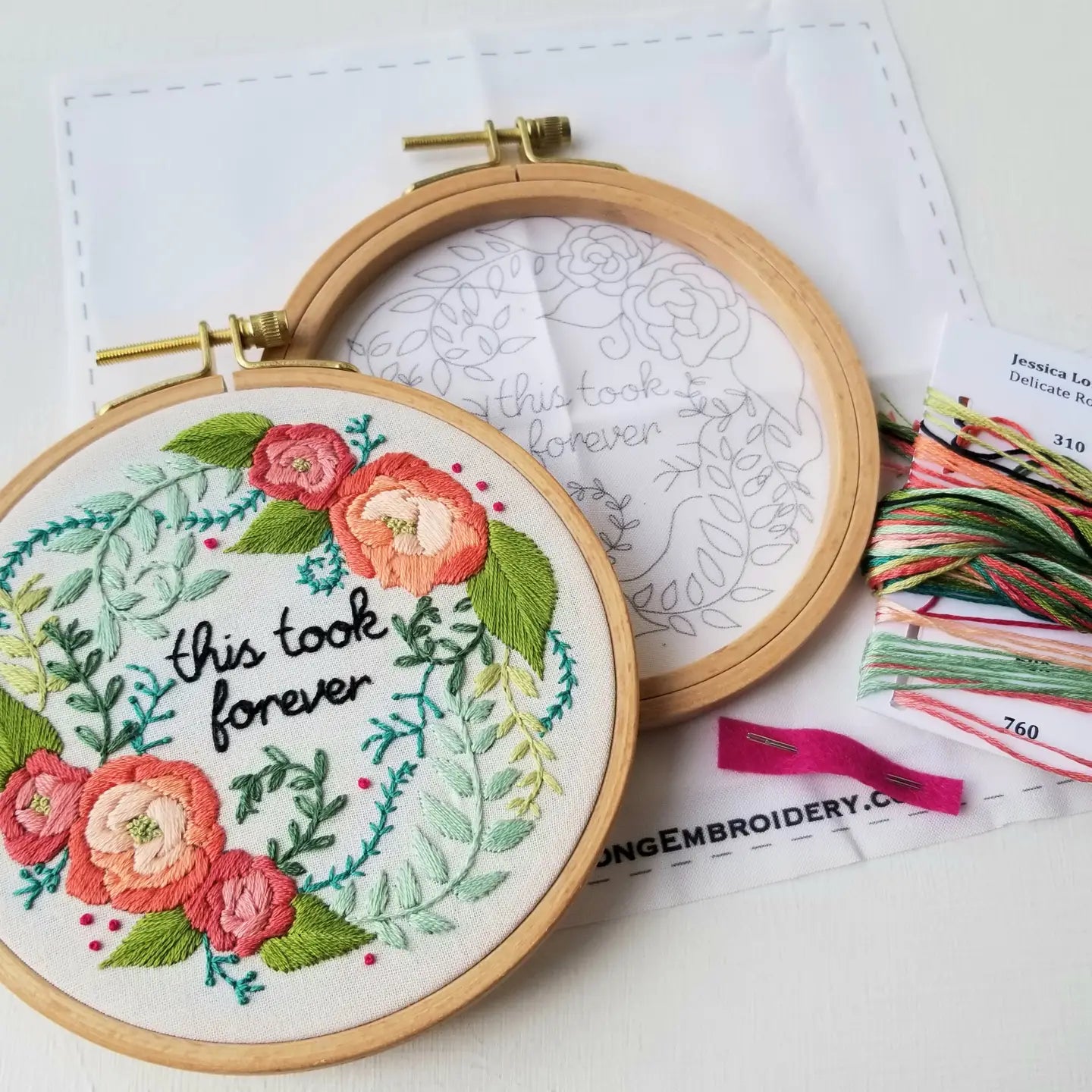 Jessica Long Embroidery Kits and Cards