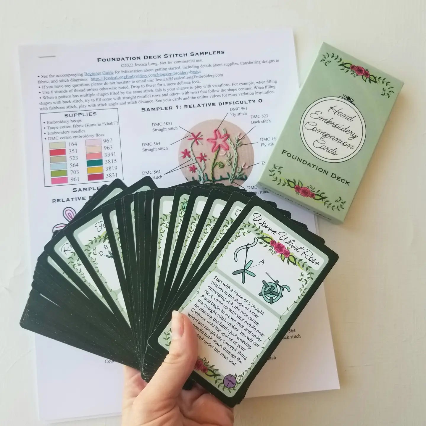 Jessica Long Embroidery Kits and Cards