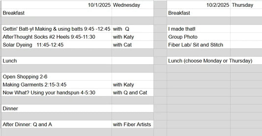 Capon Springs Fiber Adventure Retreat - Add-On Class for Day Pass